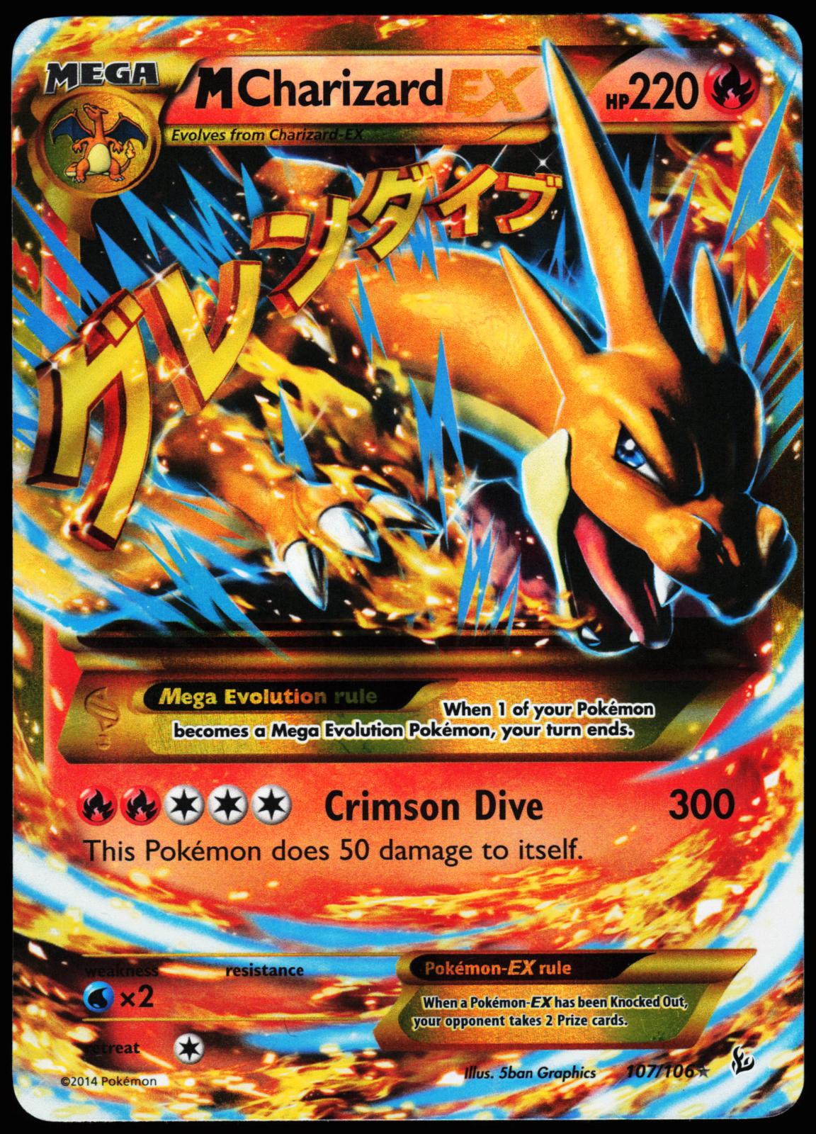 charizard rare card price M EX 107/106 Secret Flashfire Pokemon Lightly Played – Wenzel TCG [Colorless][Colorless][Colorless] Item:Both Yu-Gi-Oh! Element Summoner Deck Strength_0
