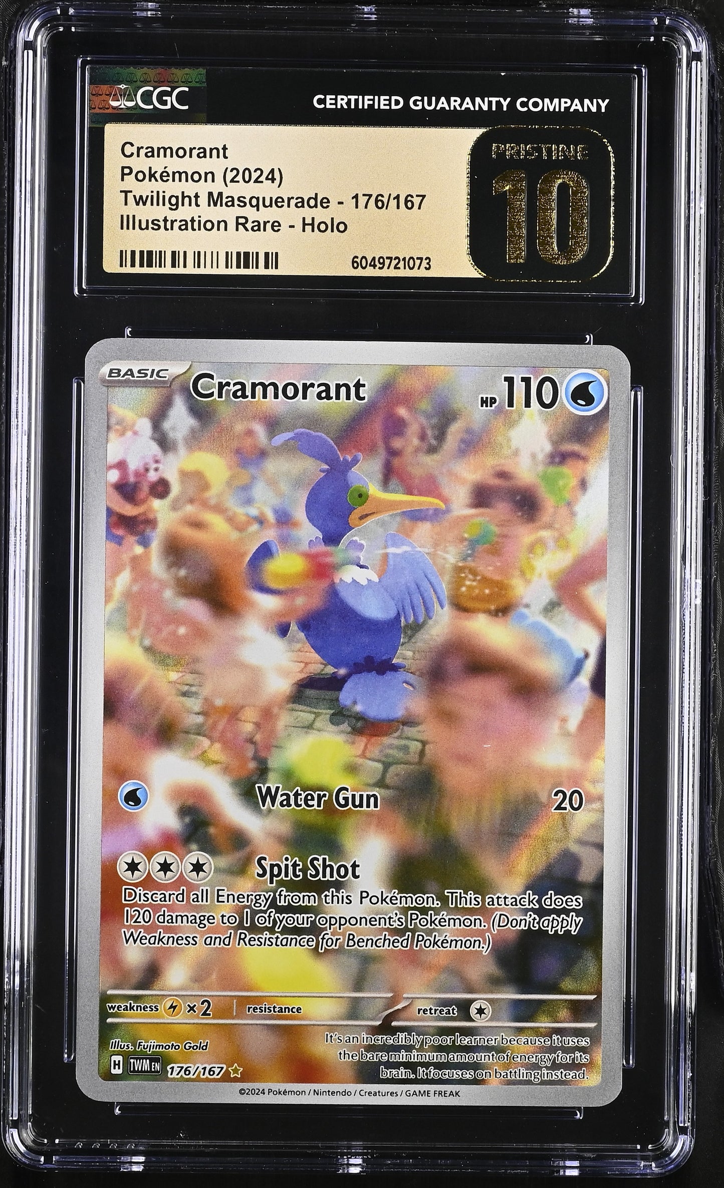 CGC Pristine 10 Cramorant Twilight Masquerade 176/167 IR Pokemon Card