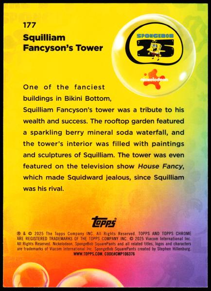 2025 Topps Chrome SpongeBob 25th Anniversary #177 Squilliam Fancyson's Tower 134/150