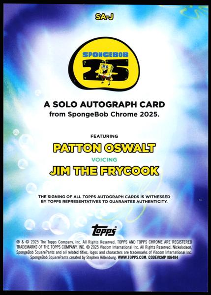 2025 Topps Chrome SpongeBob 25th Anniversary #SA-CO Mark Fite Autographs