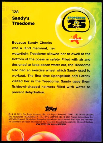 2025 Topps Chrome SpongeBob 25th Anniversary #128 Sandy's Treedome /199