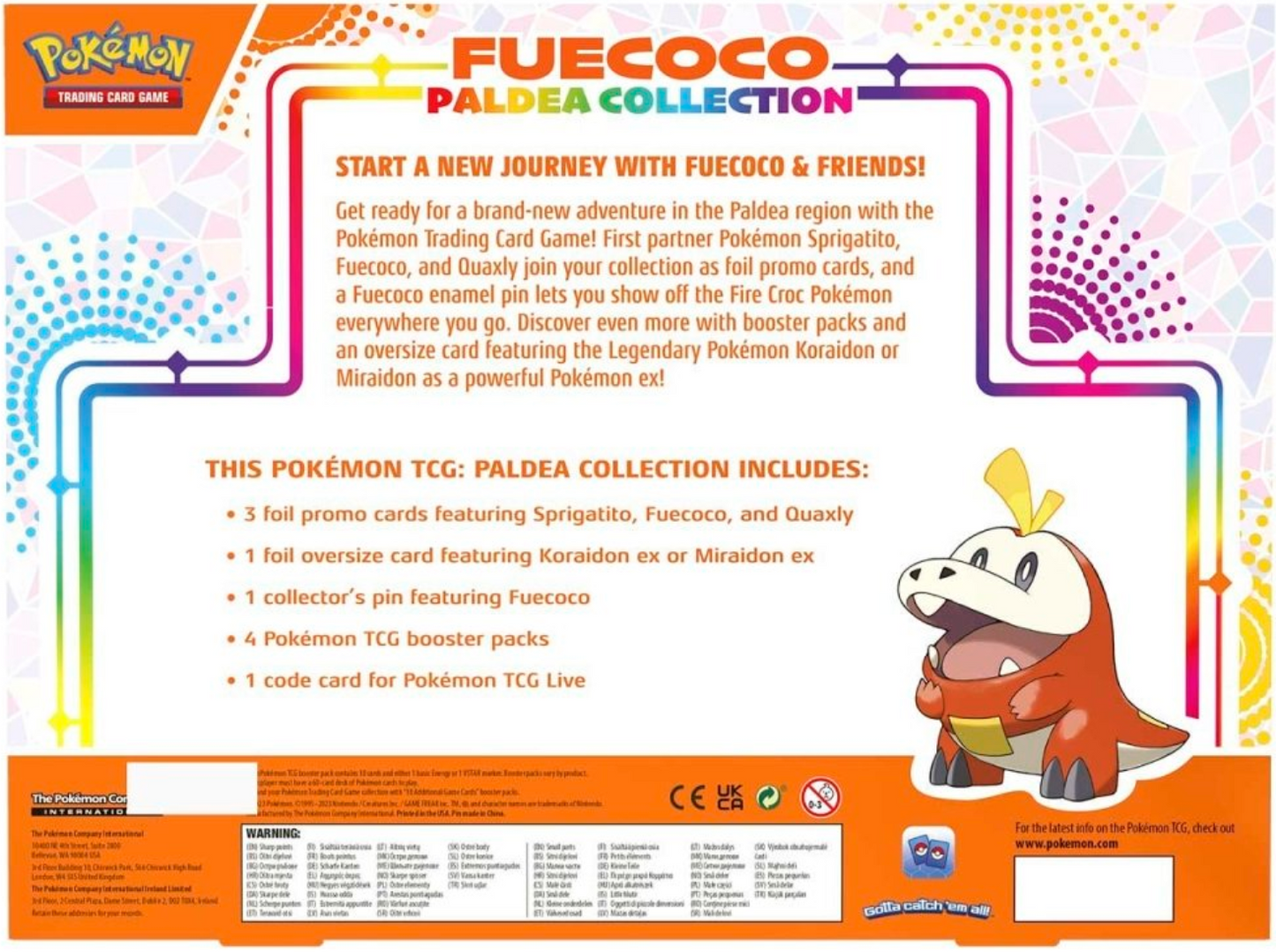 Paldea Collection Box (Fuecoco/Miraidon ex)