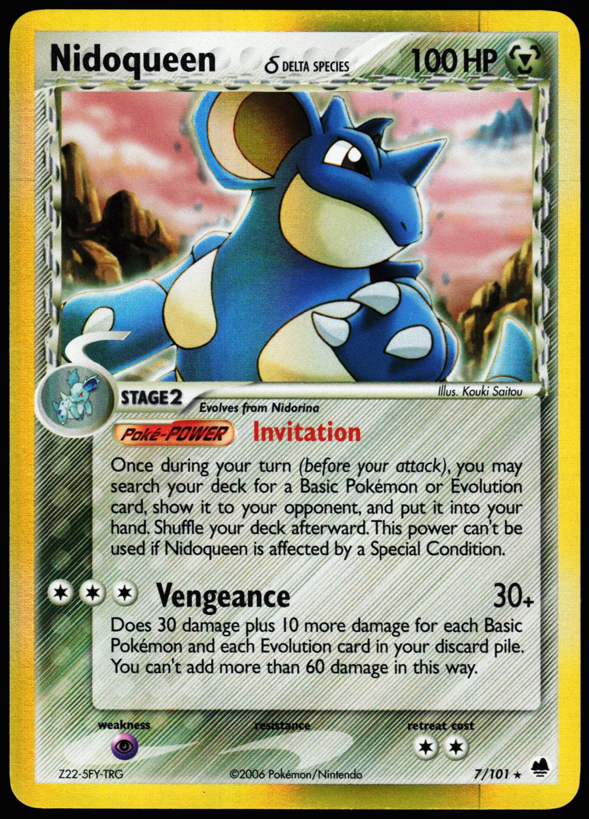 nidoqueen holographic card Amazon.com: Pokemon - Nidoqueen 031/165 - Pokemon 151 - Reverse Foil