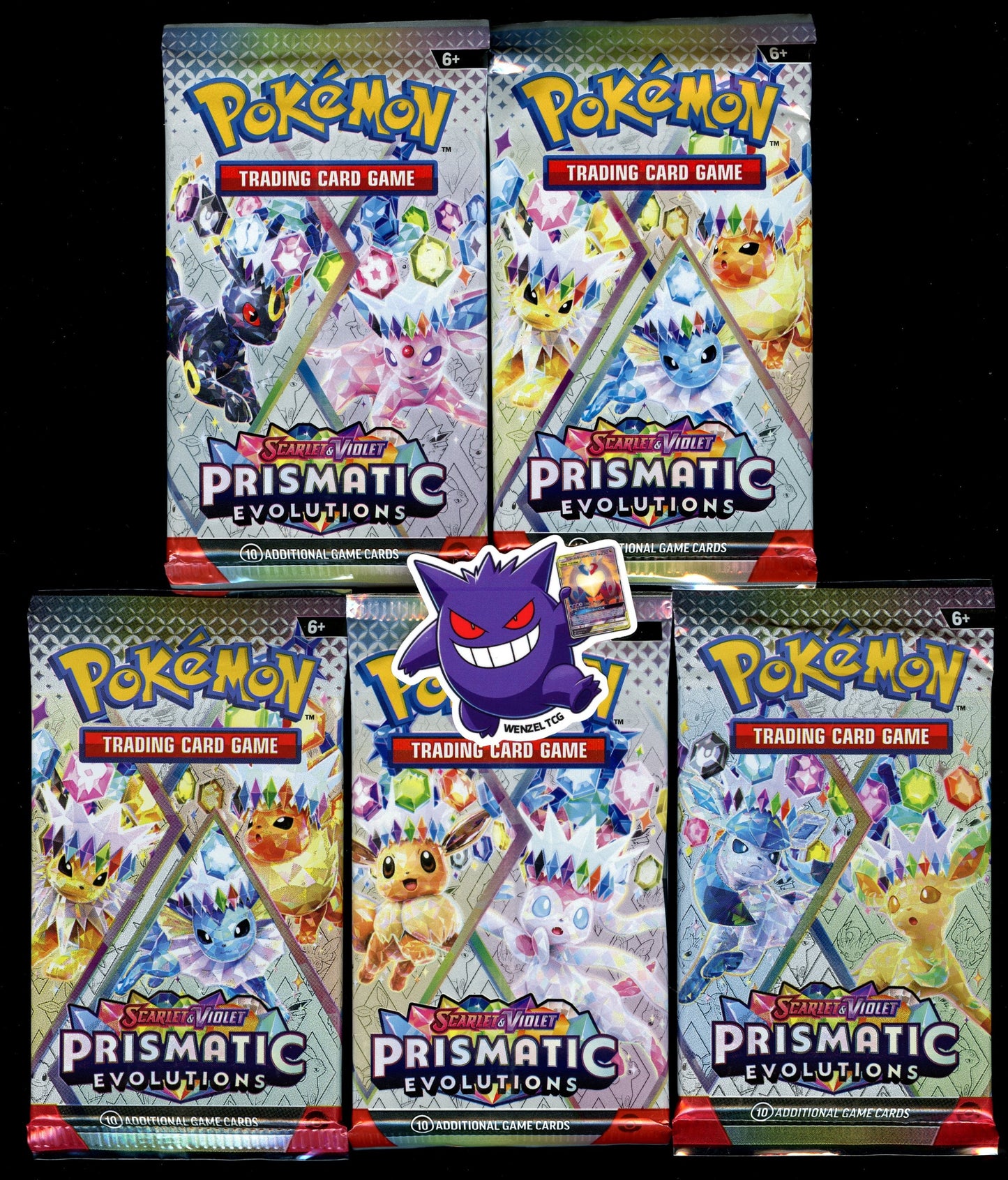 Prismatic Evolutions 5 Booster Packs