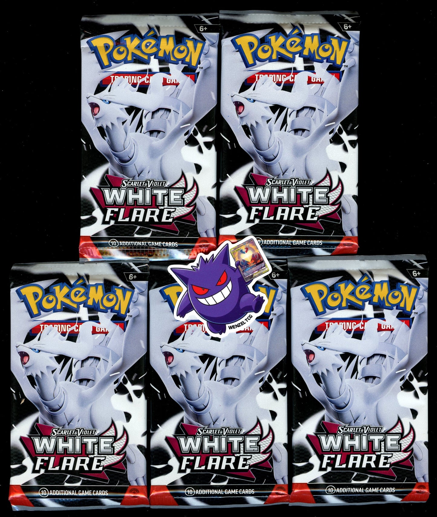 White Flare 5 Booster Packs