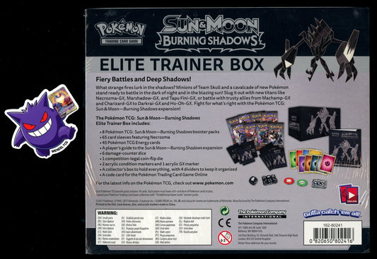 Sun & Moon Burning Shadows Elite Trainer Box