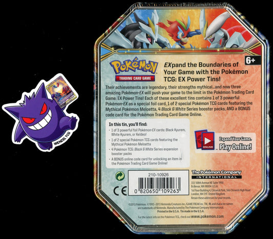 Legendary Ex Power Tin Black Kyurem