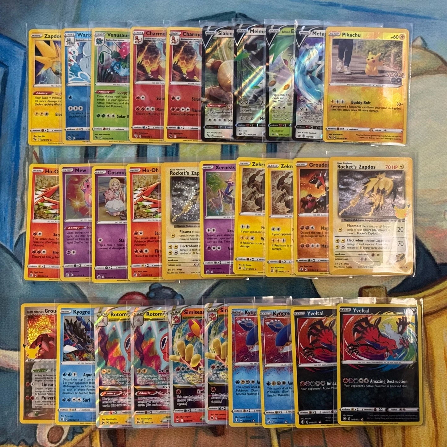 Lot of 150 Pokemon Cards V/VMAX/EX/Full Art/GX/Trainer/Holos Modern Collection