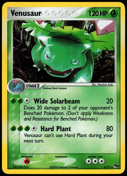 Venusaur 6/17 Rare POP Series 2 Pokemon Holo Near Mint
