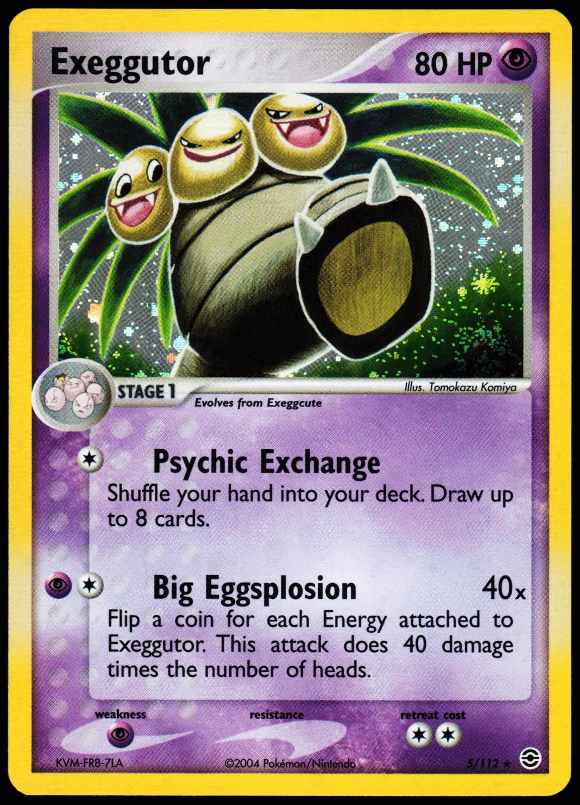 Exeggutor 5/112 Holo Rare FireRed & LeafGreen Pokemon Near Mint