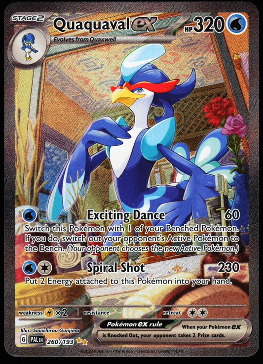 Pokemon Card - Quaquaval ex Paldea Evolved 260/193 Special Illustration Rare