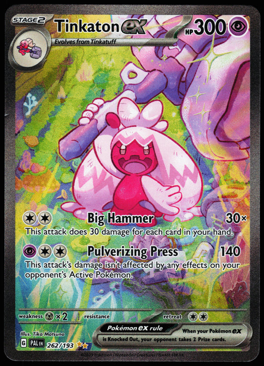 Pokemon Card - Tinkaton ex Paldea Evolved 262/193 Special Illustration Rare