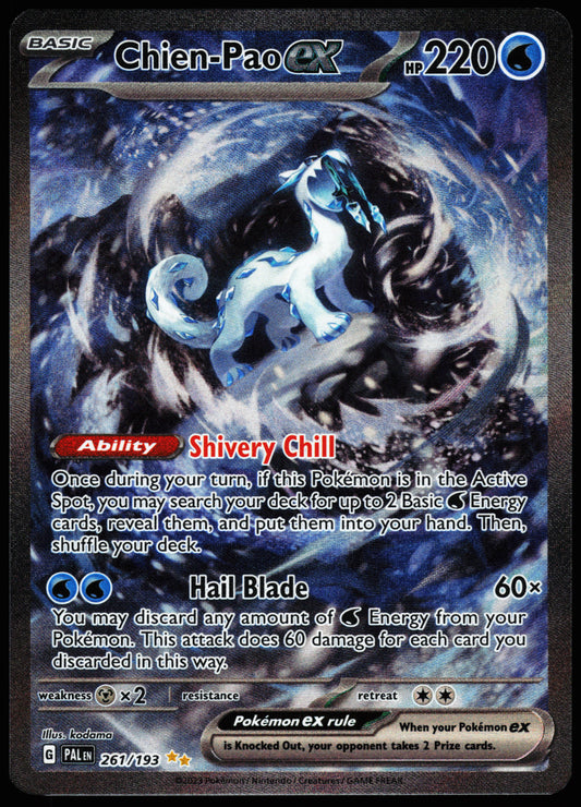 Pokemon Card - Chien-Pao ex Paldea Evolved 261/193 Special Illustration Rare