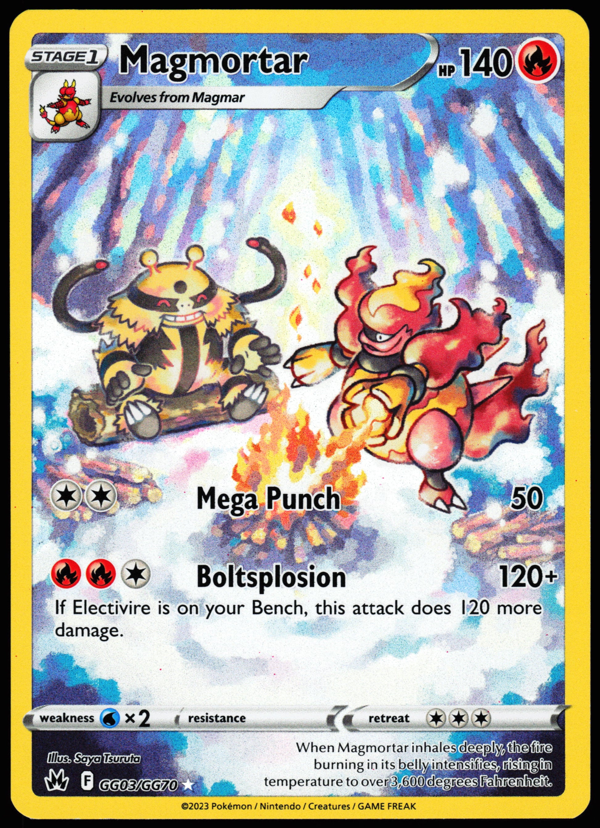 Pokemon Card - Magmortar Crown Zenith GG03/GG70 Ultra Rare