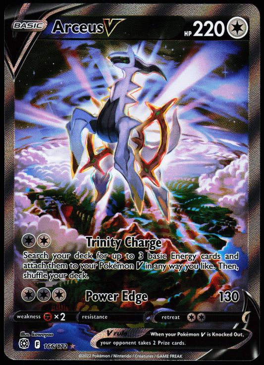 Pokemon Card - Arceus V (Alternate Art Full Art) Brilliant Stars 166/172 Ultra Rare