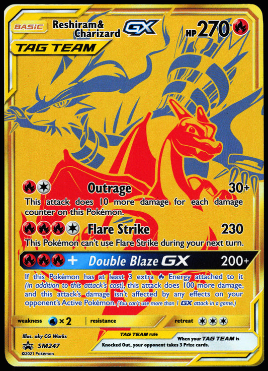 Pokemon Card - Reshiram & Charizard GX SM Promos SM247 Promo