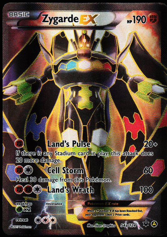 Pokemon Card - Zygarde EX Alternate Art Promos 054a/124 Promo