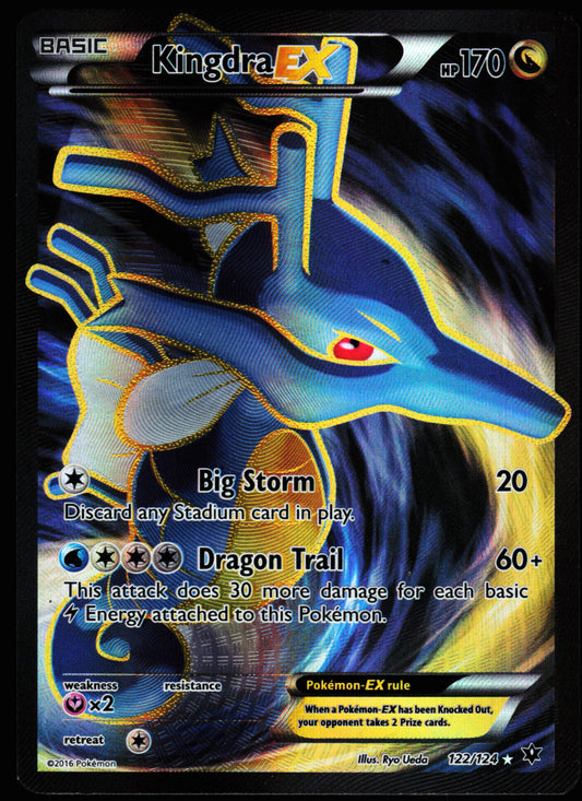 Pokemon Card - Kingdra EX (Full Art) XY Fates Collide 122/124 Ultra Rare