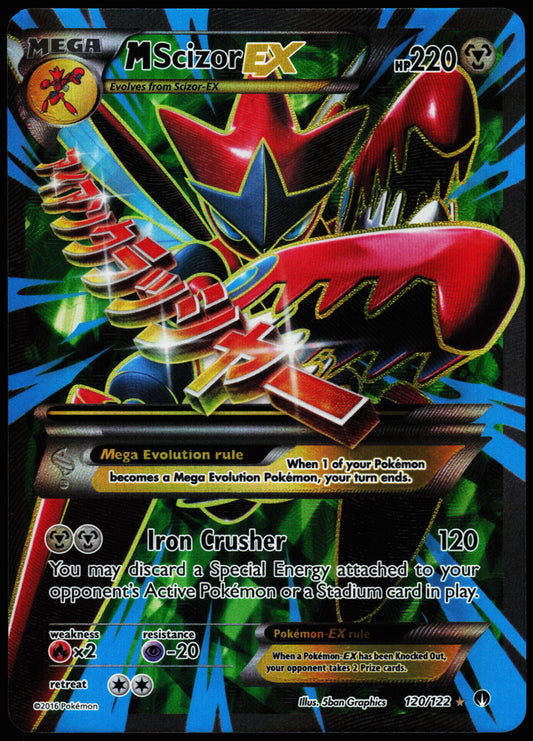 Pokemon Card - M Scizor EX (Full Art) XY BREAKpoint 120/122 Ultra Rare