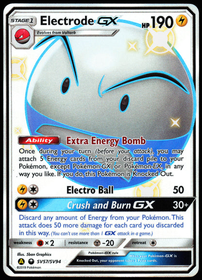 Pokemon Card - Electrode GX Hidden Fates SV57/SV94 Shiny Full Art