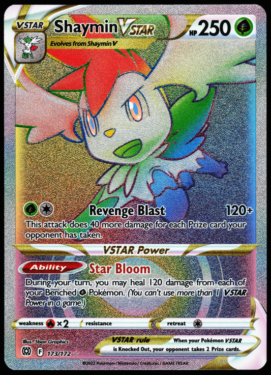 Pokemon Card - Shanymin VSTAR Brilliant Stars 173/172 Secret Rare