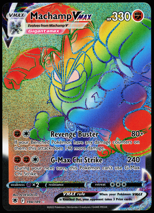 Pokemon Card - Machamp VMAX (Secret) Astral Radiance 194/189 Secret Rare