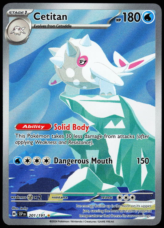 Pokemon Card - Cetitan Surging Sparks 201/191 Illustration Rare