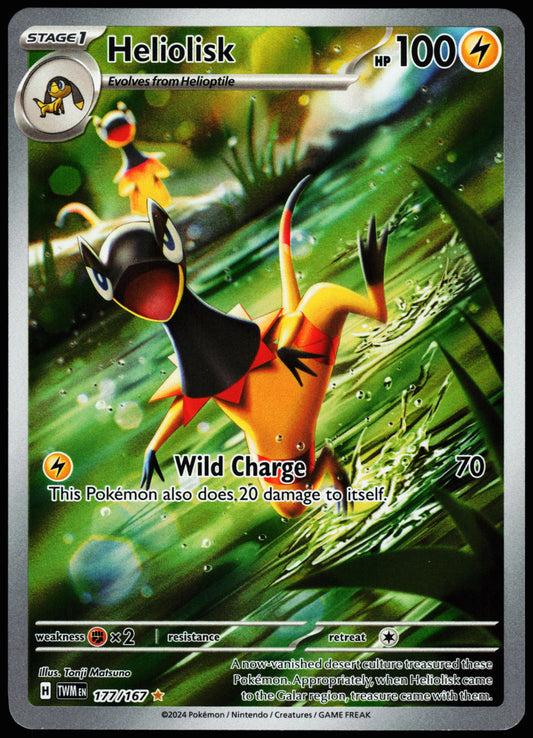 Pokemon Card - Heliolisk Twilight Masquerade 177/167 Illustration Rare