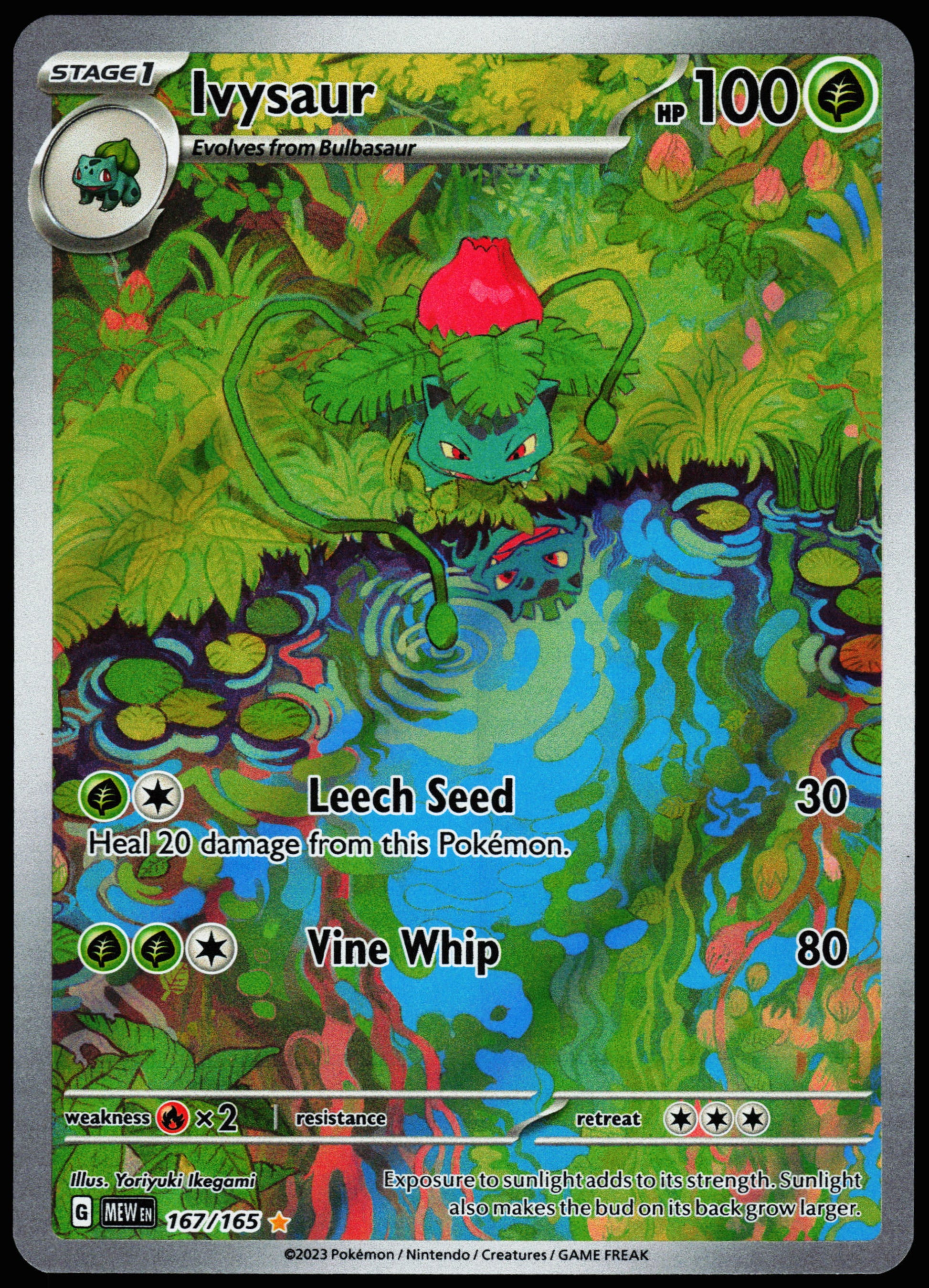 Pokemon Card - Ivysaur Scarlet & Violet 151 167/165 Illustration Rare