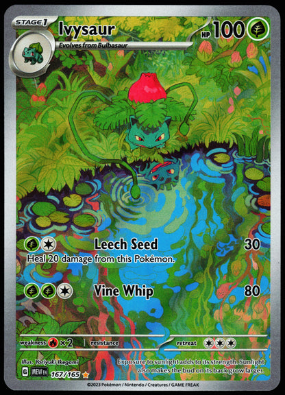 Pokemon Card - Ivysaur Scarlet & Violet 151 167/165 Illustration Rare