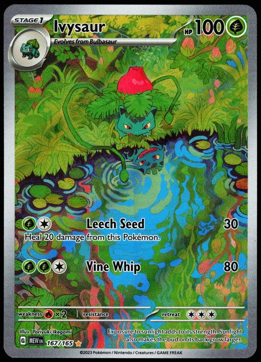 Pokemon Card - Ivysaur Scarlet & Violet 151 167/165 Illustration Rare