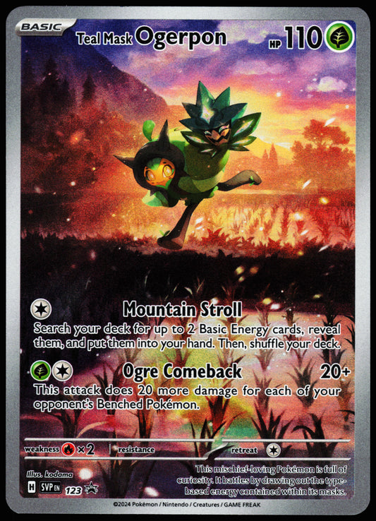 Pokemon Card - Teal Mask Ogerpoon Scarlet & Violet Promo 123 Promo