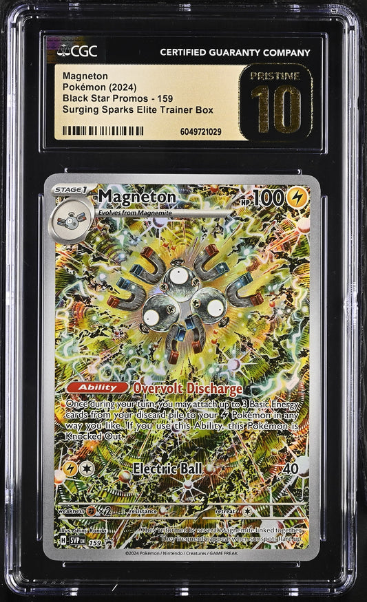 CGC Pristine 10 Magneton 2024 Black Star Promos 159 Promo Pokemon Card