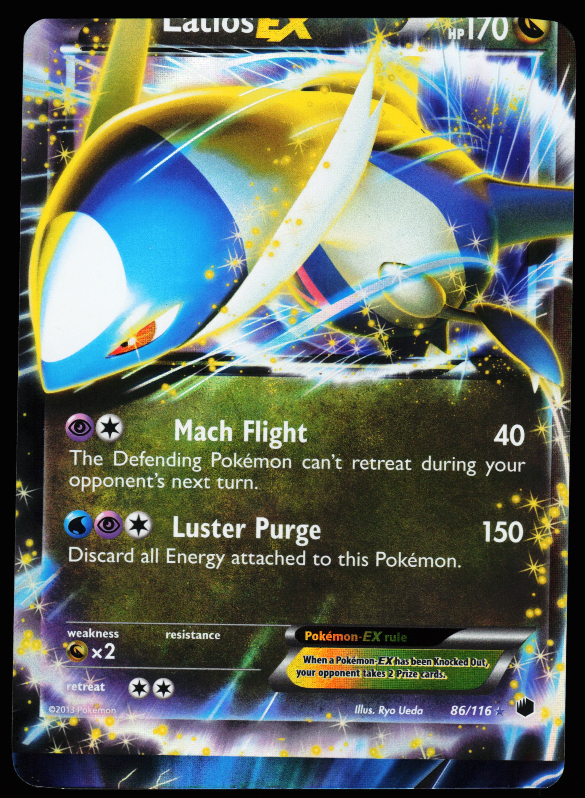 Pokemon Card - Error Major Miscut Latios EX Plasma Freeze 86/116 Ultra Wenzel TCG Pokemon Card - Error Major Miscut Latios EX Plasma Freeze 86/116 Ultra Wenzel TCG