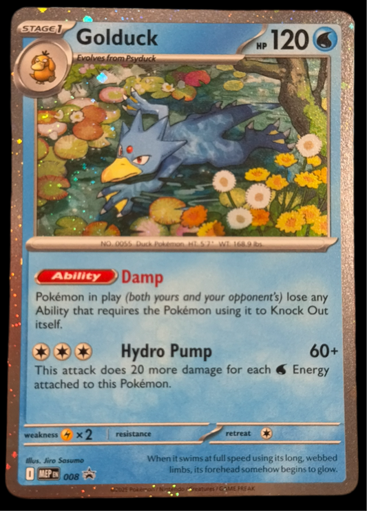 Golduck 008 Blackstar Promo Pokemon Card