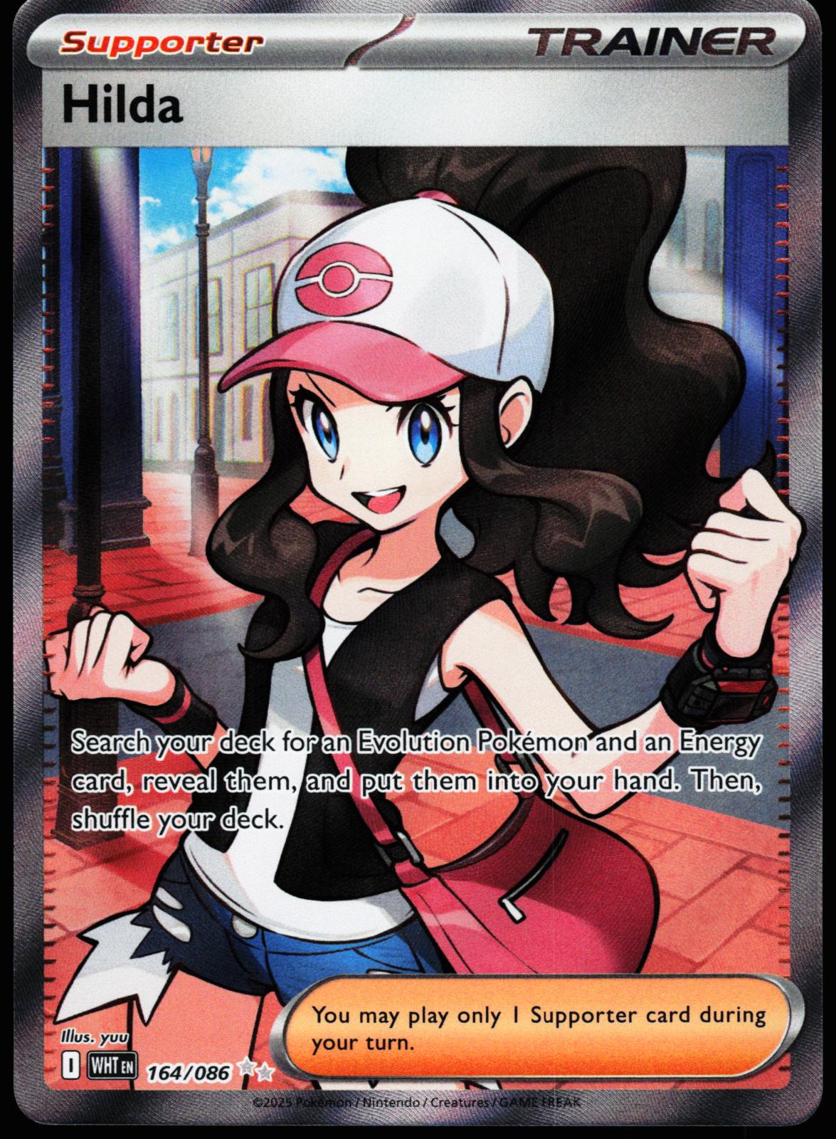 Hilda 164/086 Holo Ultra Rare White Flare Pokemon Near Mint