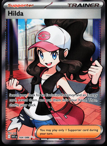Hilda 164/086 Holo Ultra Rare White Flare Pokemon Near Mint
