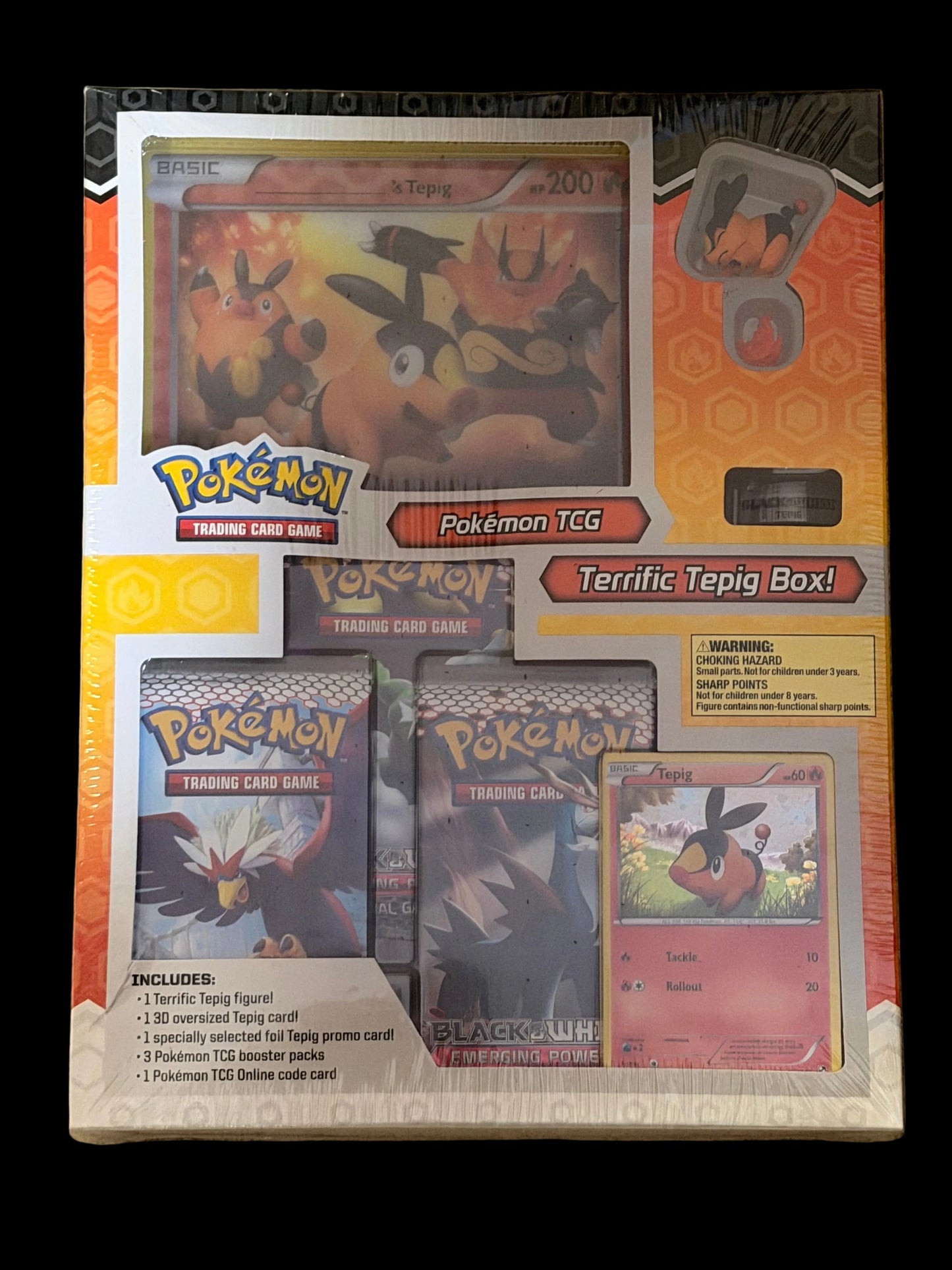 Black & White Terrific Tepig Collection Box