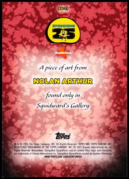 2025 Topps Chrome SpongeBob 25th Anniversary #SG-11 Squidward