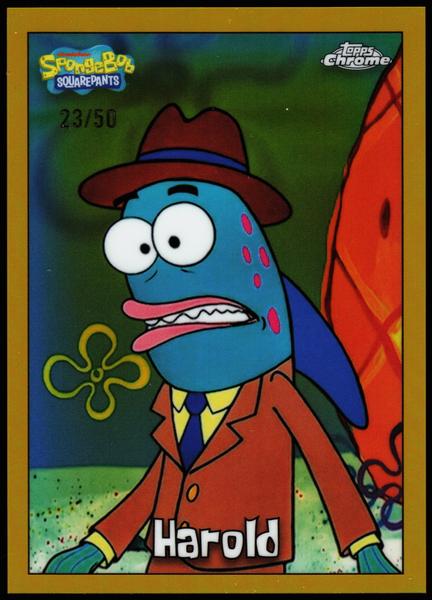 2025 Topps Chrome SpongeBob 25th Anniversary #147 Harold 23/50