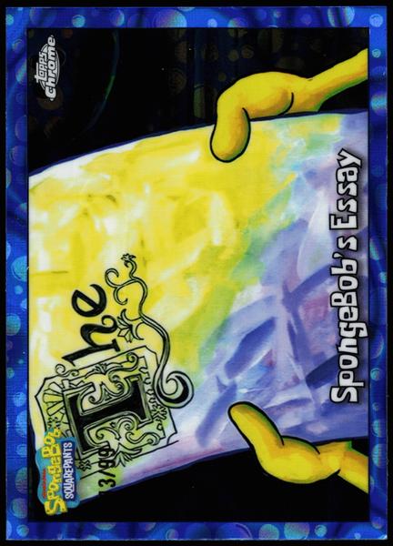 2025 Topps Chrome SpongeBob 25th Anniversary #87 SpongeBob's Essay