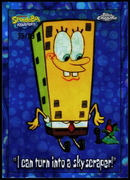 2025 Topps Chrome SpongeBob 25th Anniversary #175 SpongeBob 35/99