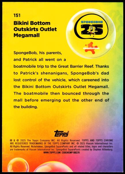 2025 Topps SpongeBob #151 Bikini Bottom Outskirts Outlet Megamall /150