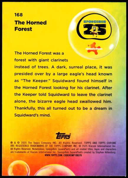 2025 Topps Chrome SpongeBob 25th #168 The Horned Forest /175