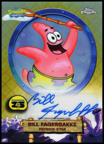 2025 Topps Chrome SpongeBob 25th Anniversary #SA-PS Patrick Star