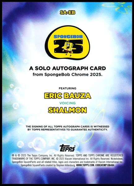 2025 Topps Chrome SpongeBob 25th Anniversary #SA-EB Shalmon Auto