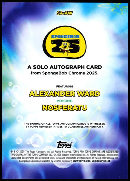 2025 Topps Chrome SpongeBob 25th Anniversary #SA-AW Nosferatu