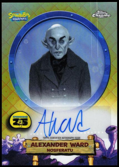 2025 Topps Chrome SpongeBob 25th Anniversary #SA-AW Alexander Ward
