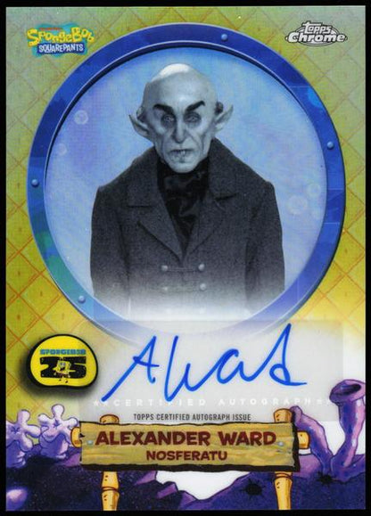 2025 Topps Chrome SpongeBob 25th Anniversary #SA-AW Alexander Ward