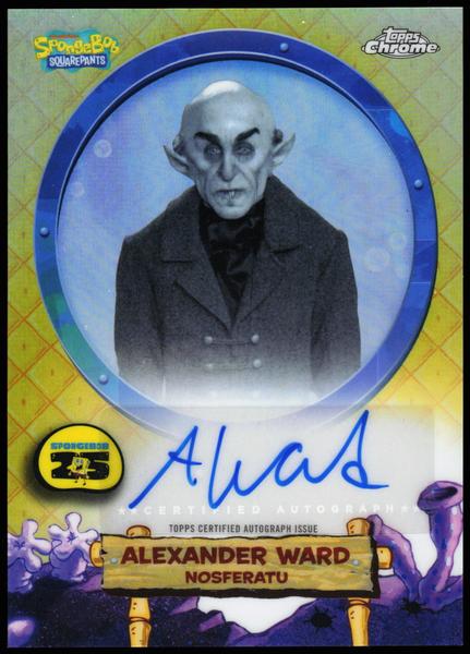 2025 Topps Chrome SpongeBob 25th Anniversary #SA-AW Alexander Ward